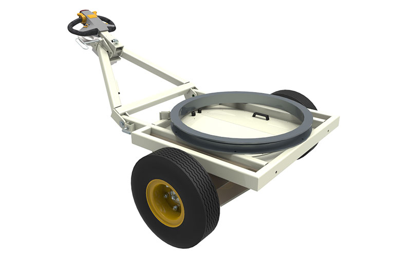 Demountable and Towable Traction Drive for Airport Ground Handling Equipment such as passenger stairs יחידת הנעה פריקה להזזה של ציוד קרקע בשדות תעופה